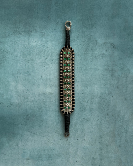 Emerald Natural Diamonds Bracelet (Sale)