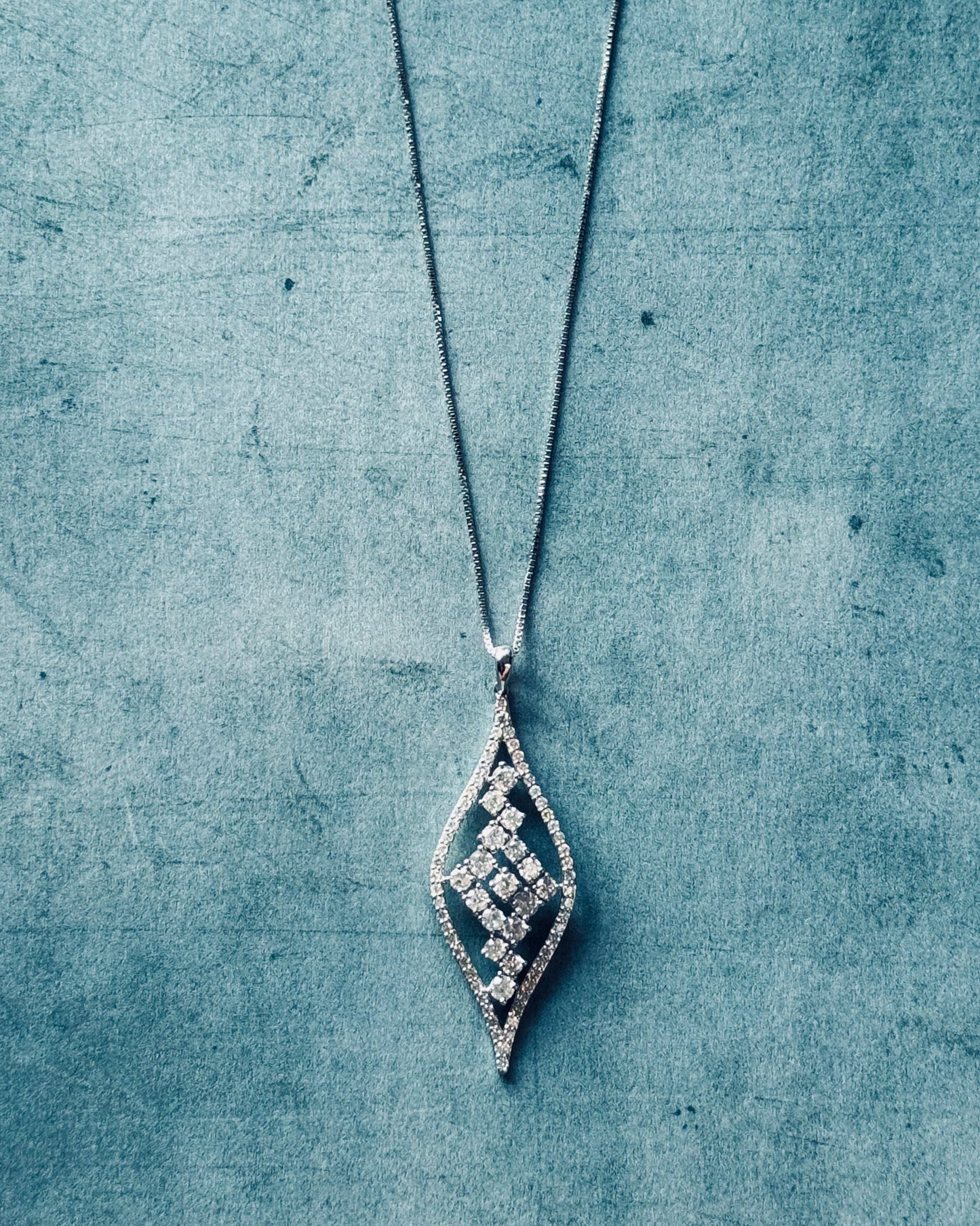18K White Gold 1.53ct Necklace (Sale)