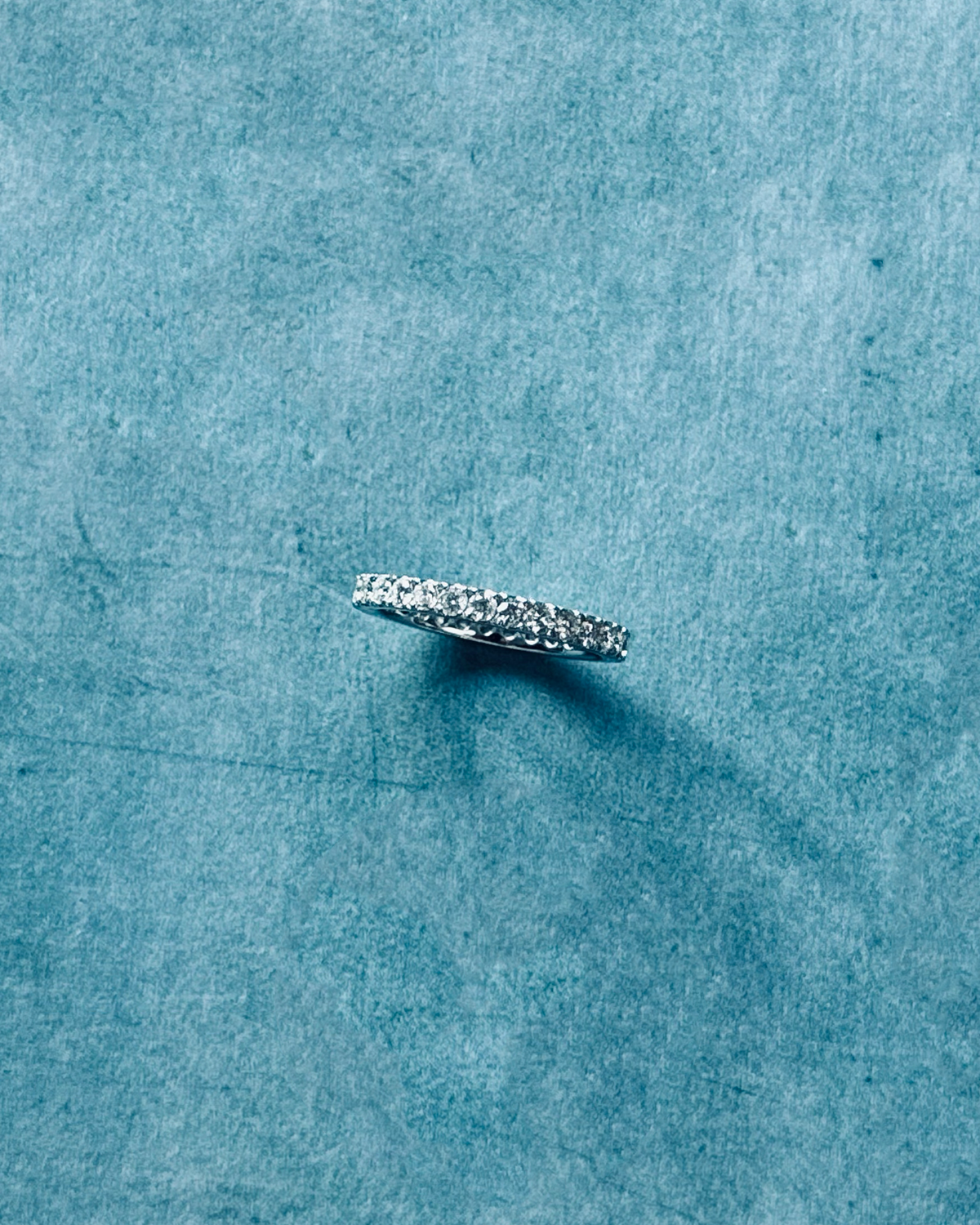 18K White Gold Full Eternity Ring 6" (Sale)