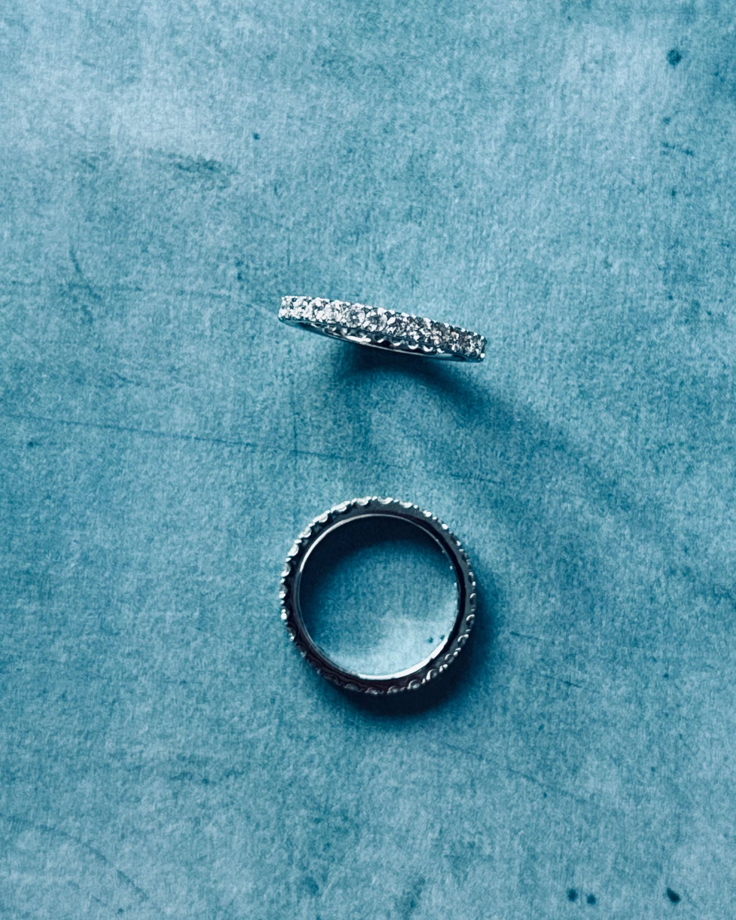 18K White Gold Full Eternity Ring 7" (Sale)