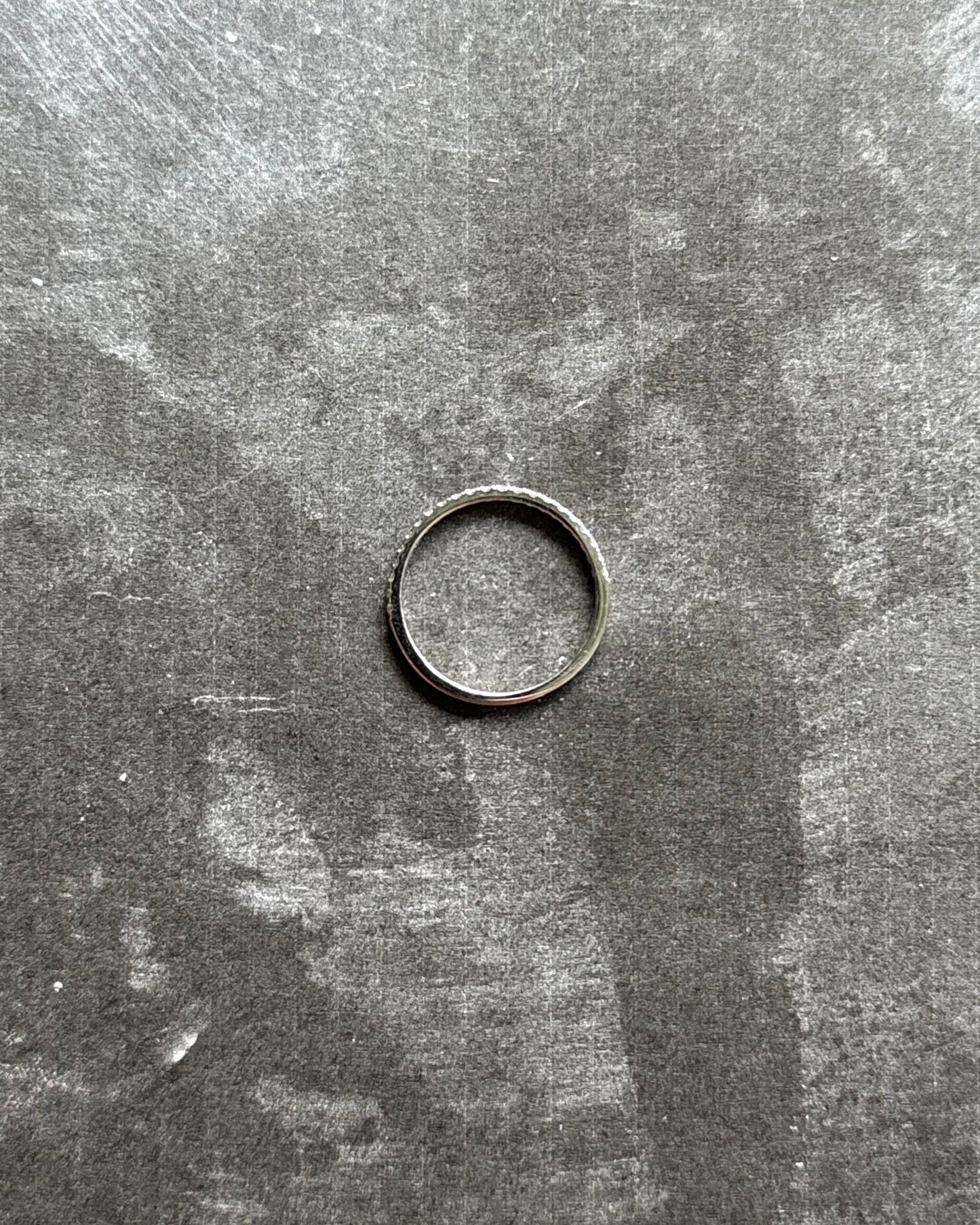 18K White Gold Half-eternity Ring 7" (Sale)