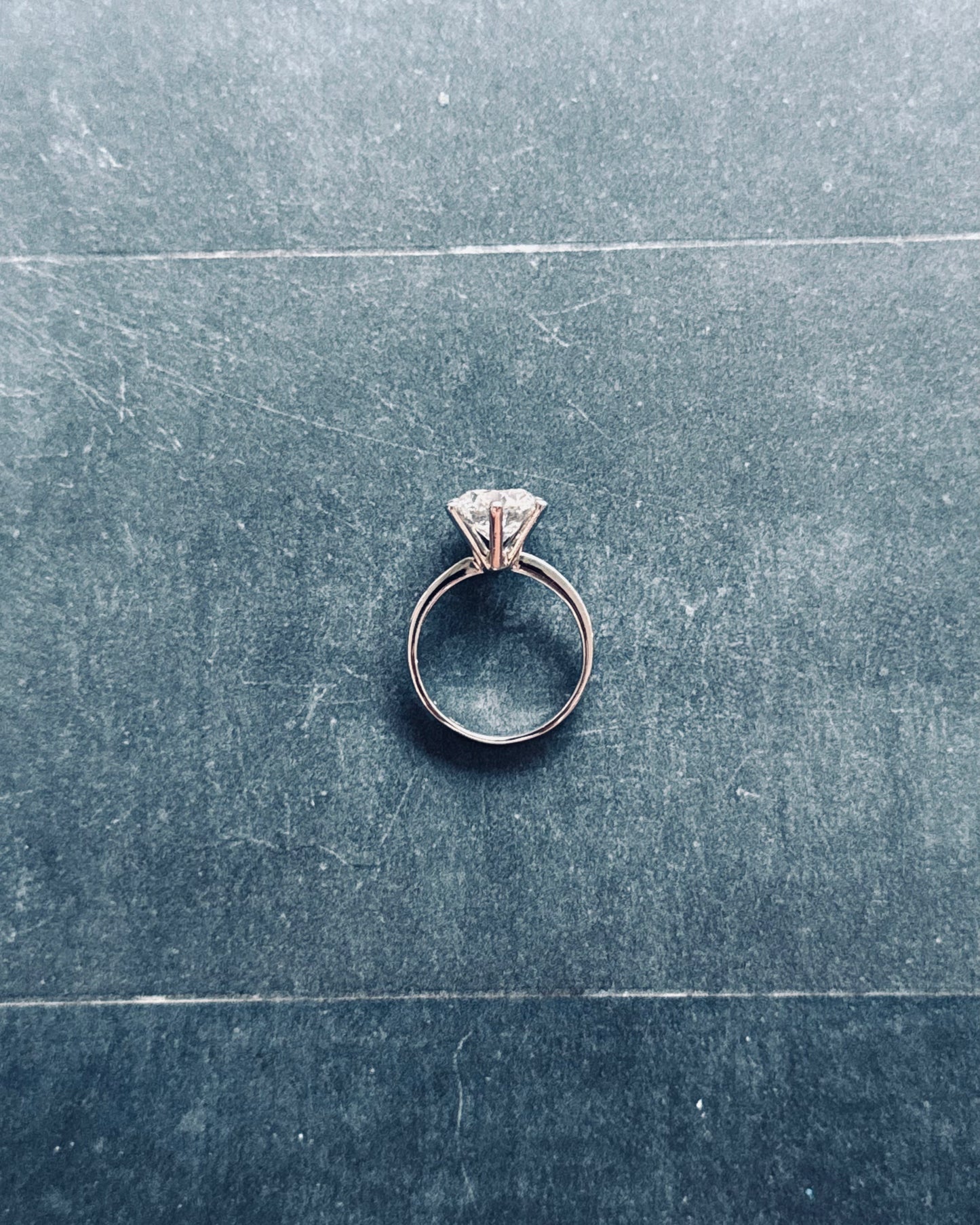 18K White Gold 3ct Diamond Ring (Sale)
