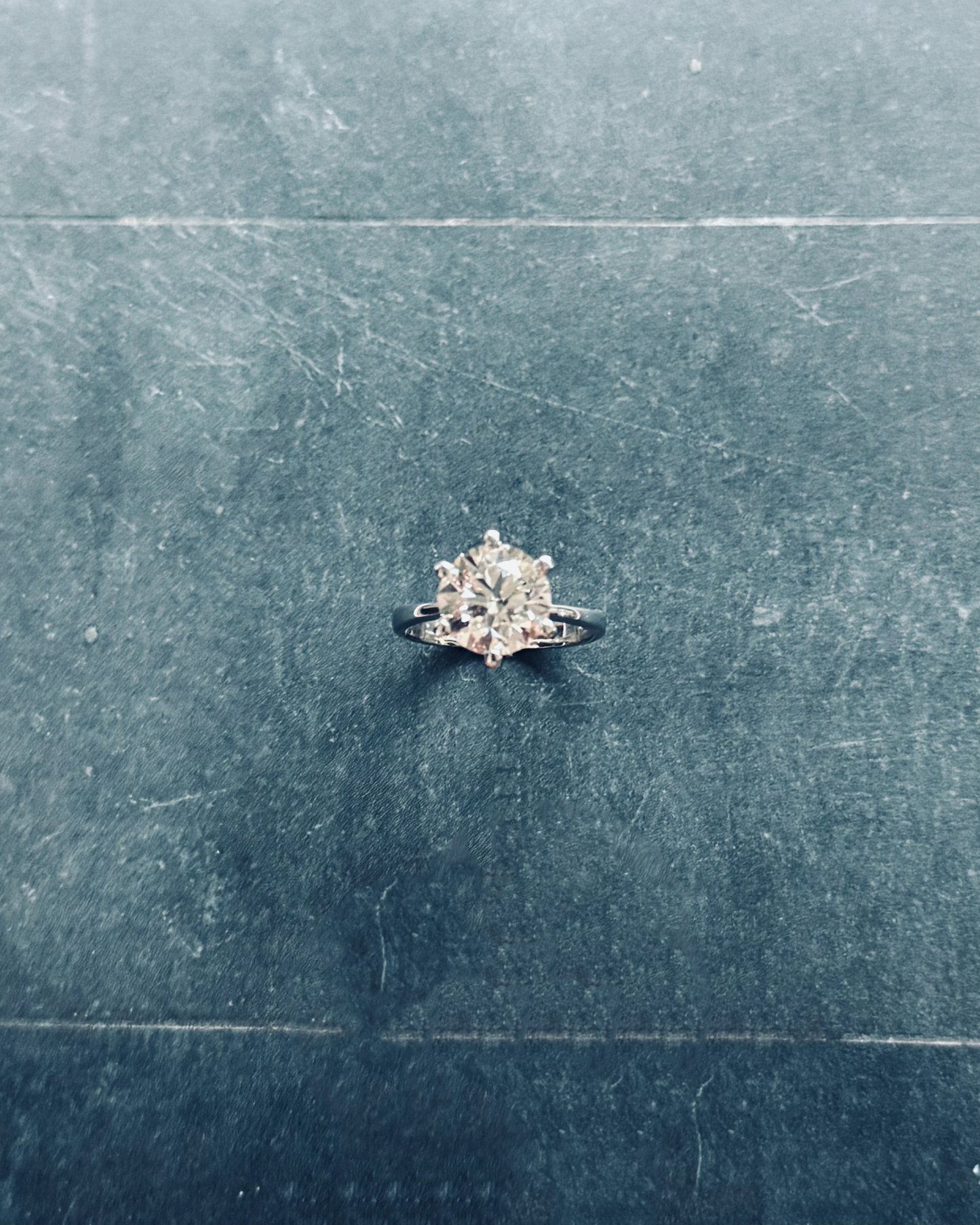 18K White Gold 3ct Diamond Ring (Sale)