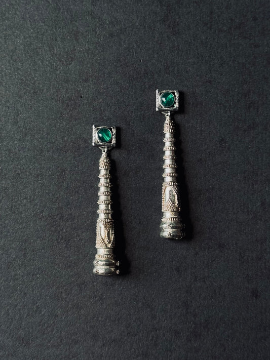 Green Pavilion Pipa Earrings
