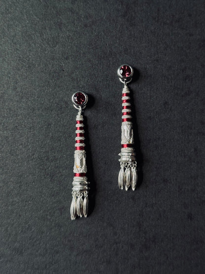 Red Court Pipa Earrings