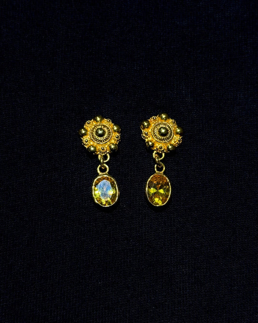 Hacienda Citrine Drop Earrings