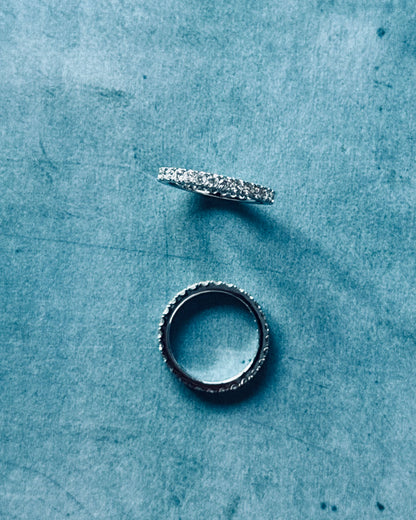 18K White Gold Full Eternity Ring 7" (Sale)