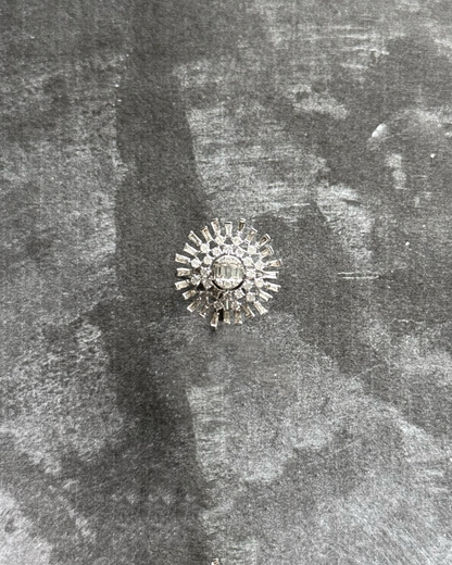 18K White Gold Sunburst Ring (Sale)