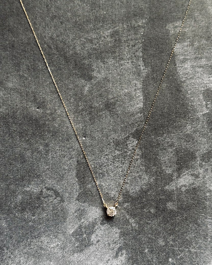 18K Yellow Gold 0.30 Pointer Diamond Necklace (Sale)