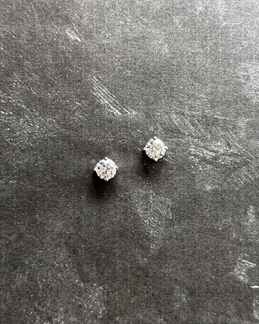 18K White Gold .50 Stud (Sale)