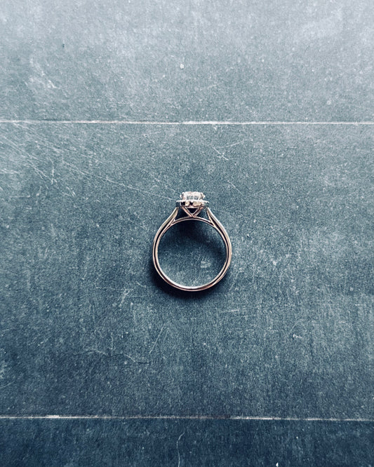 18K White Gold 1ct Diamond Ring (Sale)