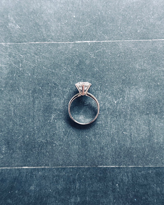 18K White Gold 3ct Diamond Ring (Sale)