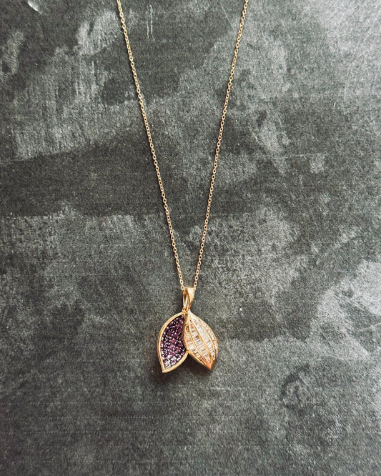 18K Yellow Gold Petal Locket Necklace (Sale)