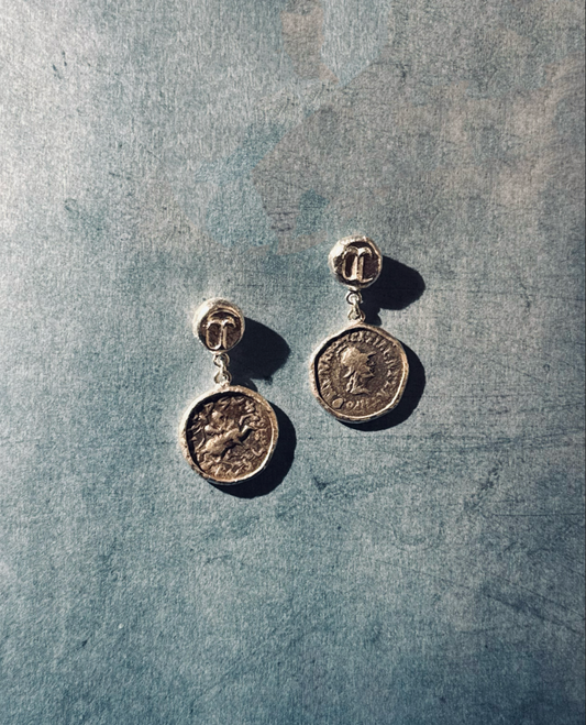 Ancient Coin Earrings